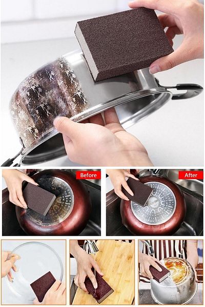 VİGENTİNO Practical Magic Nano Sponge Detergent-Free Rust Stain Lime Remover Kitchen Countertop Sponge Sandpaper