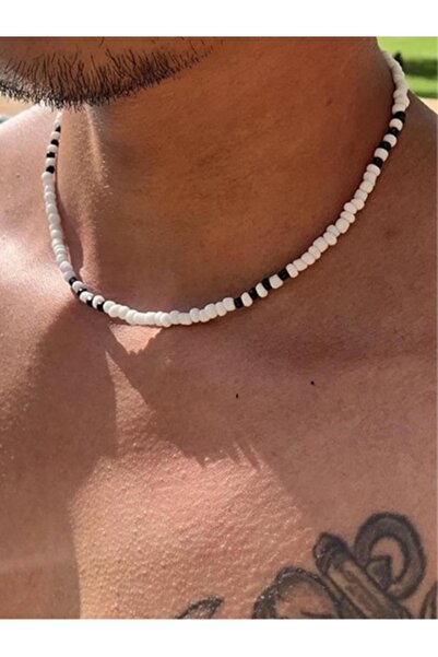 İsabella Accessories Unisex Kum Boncuk Kolye - Erkek Kolyesi