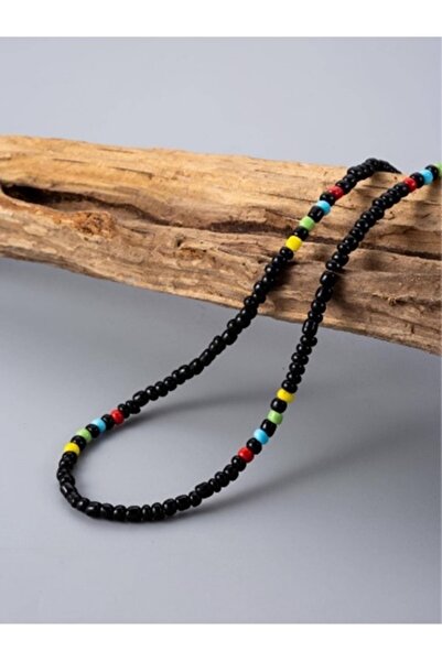 İsabella Accessories Unisex Kum Boncuk Kolye - Erkek Kolyesi