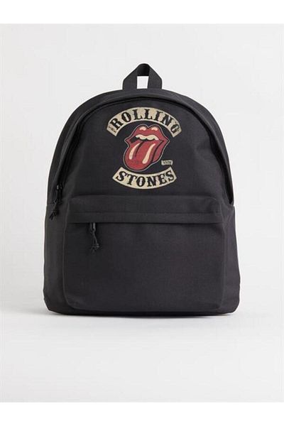 DEEFWEAR Rucsac unisex cu imprimeu vintage Chouze Rolling Stones