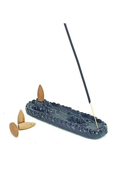 Genel Markalar Himalaya Tasarım Geri Akış ve Çubuk Tütsülük Siyah