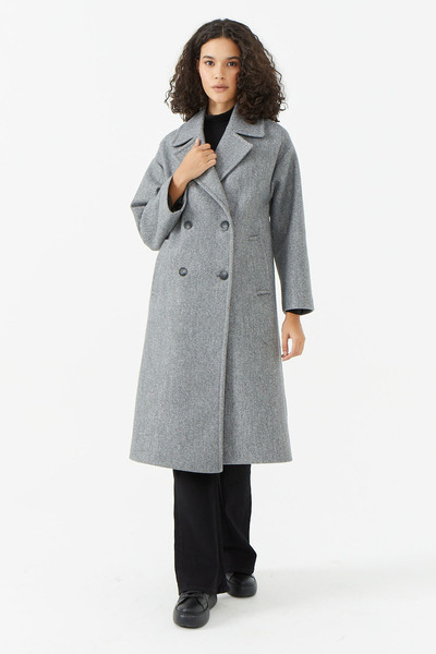 PAULMARK oversize double-breasted collar coat