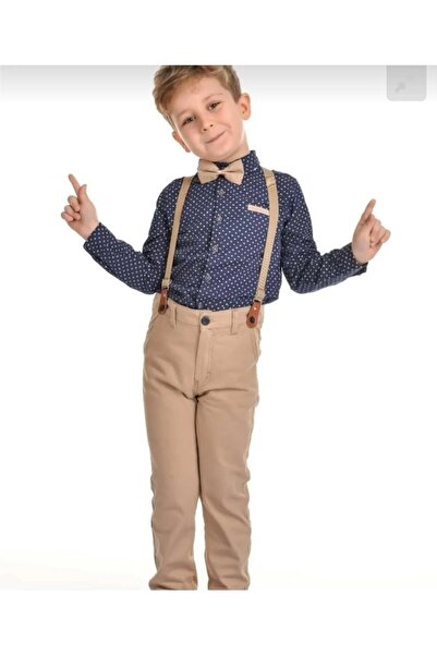 UMKEM Террі Хлопчача сорочка Оксфорд з бантиком 4-8 років