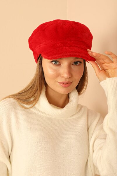 Genel Markalar peluş kadın kasket şapka