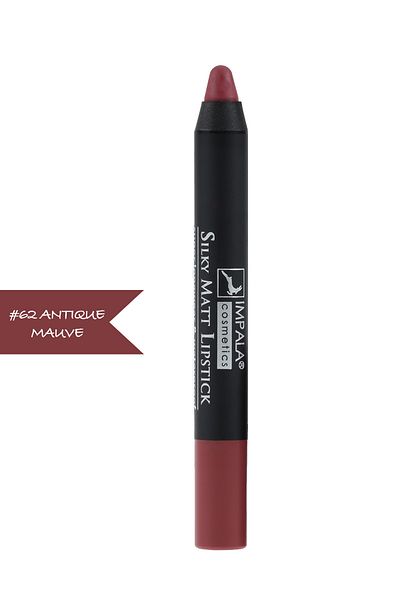 IMPALA Lip Liner - Silky Matt Lipstick - Long Lasting & Water Resistant No 62 antique mauve