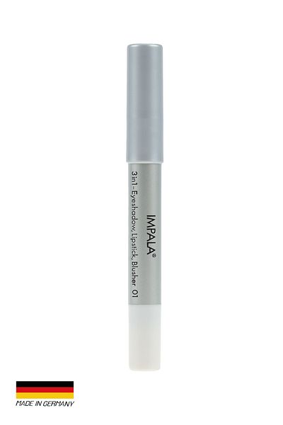 IMPALA 3 in 1 Pencil - Eyeshadow, Lipstick, Blush No 01
