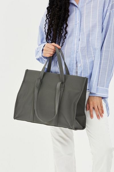 minebag Geantă de umăr pentru femei Parachute Fabric Shopper Amelia Gri