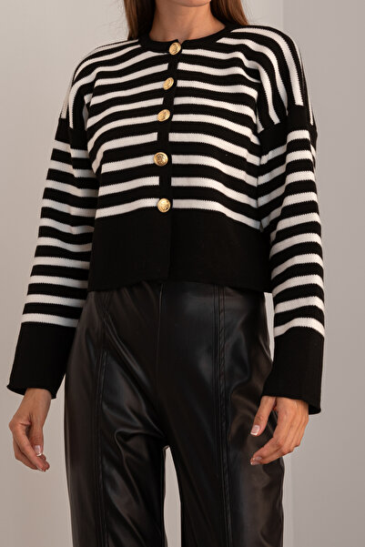 NATUFIAN STORE Tricotaj de damă în dungi Cardigan