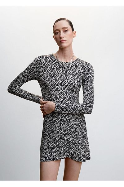 MANGO Woman Floral Patterned Dress