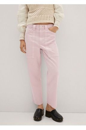 MANGO Yuksek Bel Slouchy Jean Pantolon Fiyat Yorumlar Trendyol