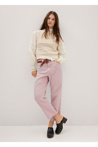 MANGO Woman Ψηλόμεσο Slouchy Jean Παντελόνι