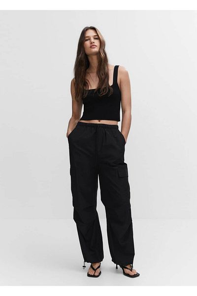 MANGO Woman Knitwear Cropped Blouse