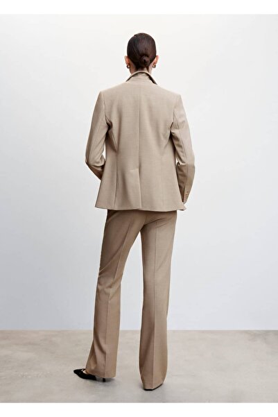 MANGO Woman Düğmeli Kumaş Blazer Ceket