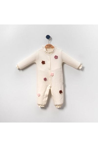 morwind Baby Girl Knitted Floral Soft Jumpsuit