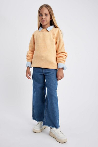 DeFacto Girl's Crew Neck Sweater A2294a823wn