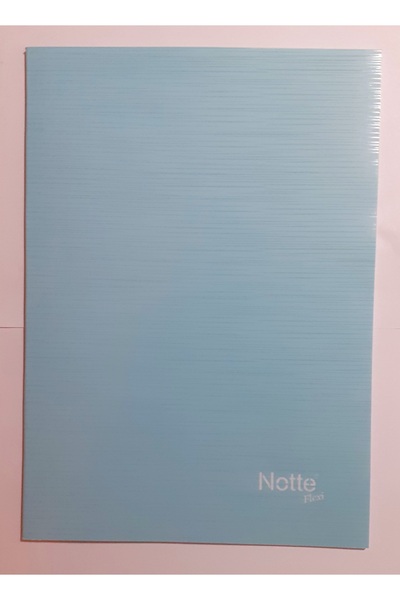 Notte Caiet A4 cu 40 de pagini, cu linii, copertă din carton, cusut, turcoaz