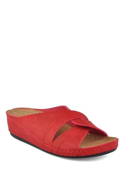 İncim Talpa Ortopedica Toc Inalt Mother Young Daily Out Papuci de casa Culoare Rosie