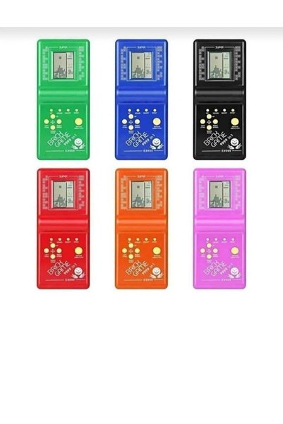 KİNKU Renkli Pilli Tetris Nostaljik Oyuncak Tetris Karışık Renk