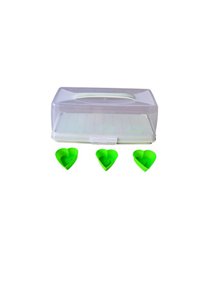 Bahat Baton Fanus Cake Pastry Storage Carrying Container Silicone Cake Mold Set