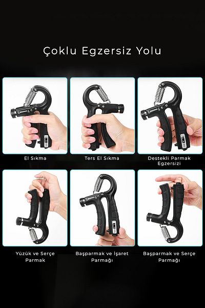 CARNIVAL LAND Arc de mână cu contor 5-60 kg Instrument de întărire a mușchilor încheieturii mâinii antiderapant Exercițiu 1-buc
