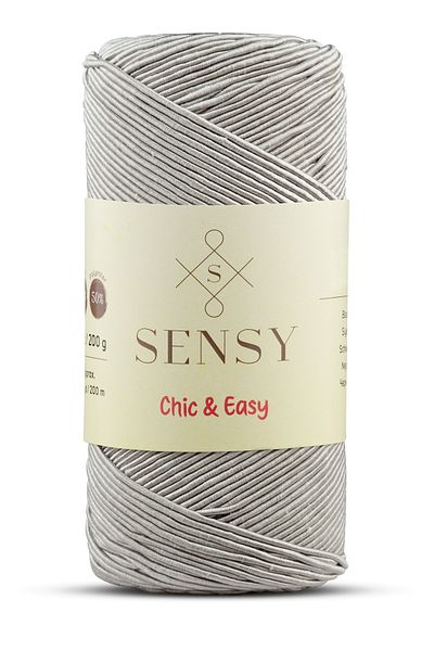 SENSY Premium Chic&Easy 200 gr Supra Thread Waxed Thread Runner Thread Bag Thread Bracelet Thread Pase Thread Light Gray