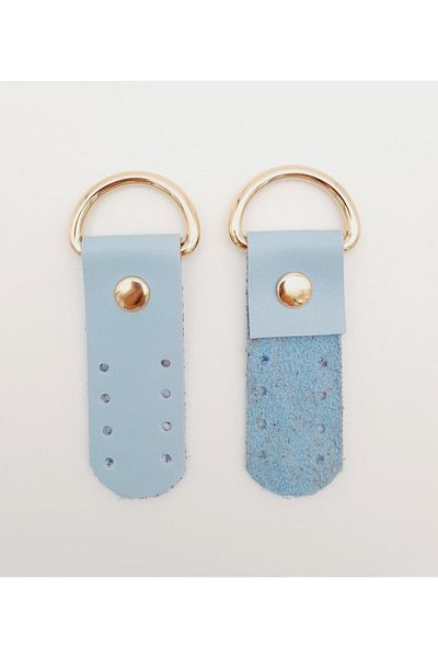 angel çanta aksesuar Accesoriu Geanta Angel Un singur strat Maner din piele artificiala Buburuza Baby Blue Culoare Light Gold Metal