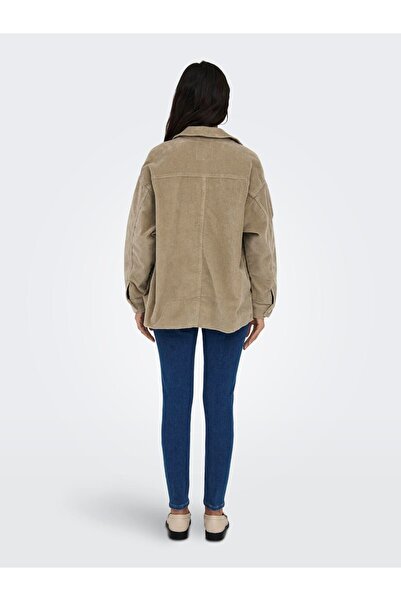 ONLY Дамско кафяво яке с джобове и копчета - 15298655