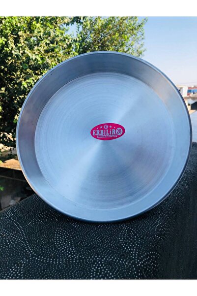 ERBİLİR Alüminyum Yuvarlak Tepsi Davul Fırın Börek Tepsisi 36 cm 1 adet