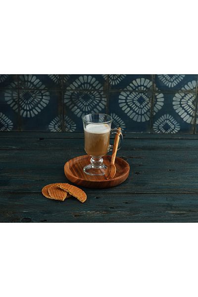 Hedisam Elm Wooden Cup and Ice Cream Bowl Base