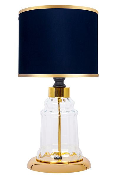 MINIMAL ETICARET VE BILGI TEKNOLOJILERI Baroque Gold Mini Glass Lampshade