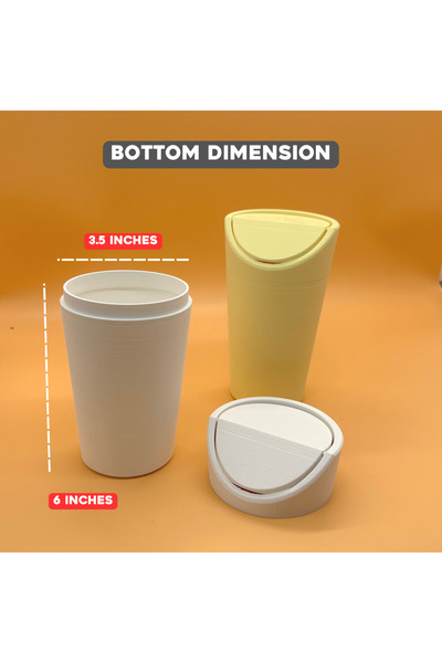 IK3D Kemx3d-Vehicle Mini Trash Can / White