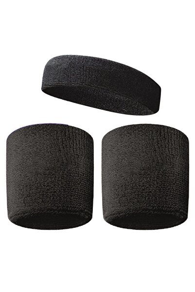 CKSpor Σετ αθλητικής κορδέλας μαλλιών για τον ιδρώτα και 2 βραχιόλια πετσέτας