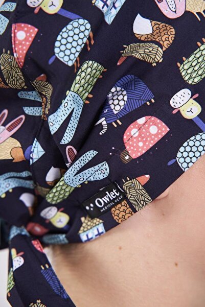 Owlet Medikal Лінійні символи Синій хіджаб