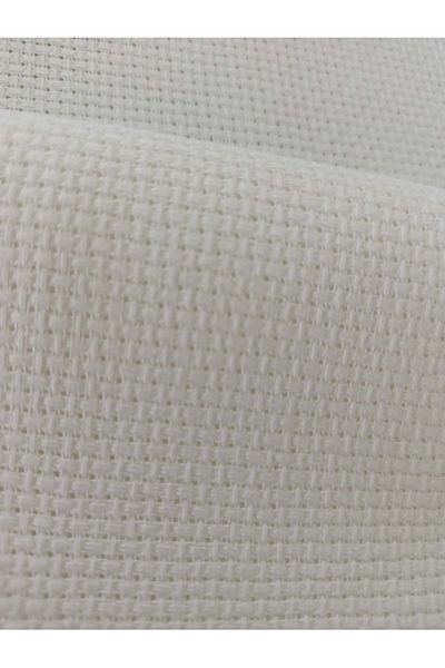 GÖZDE ELSANATLARI Etamine Embroidery Fabric White Color (30*30CM)