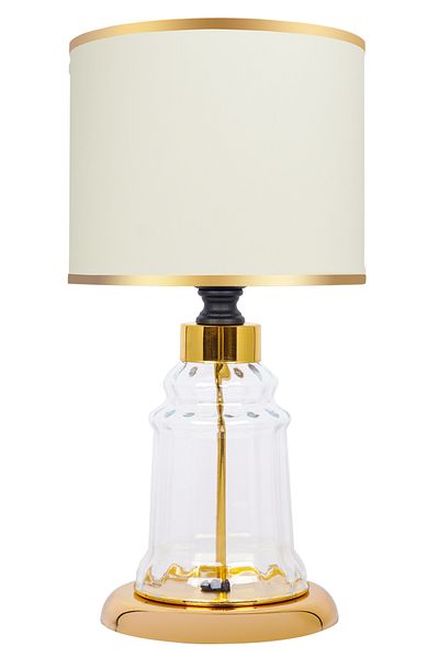 MINIMAL ETICARET VE BILGI TEKNOLOJILERI Baroque Gold Mini Glass Lampshade