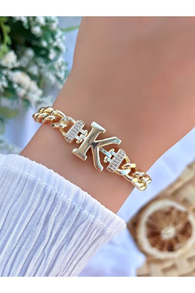 KBC STORE Letter Chain Bracelet (Letter K)