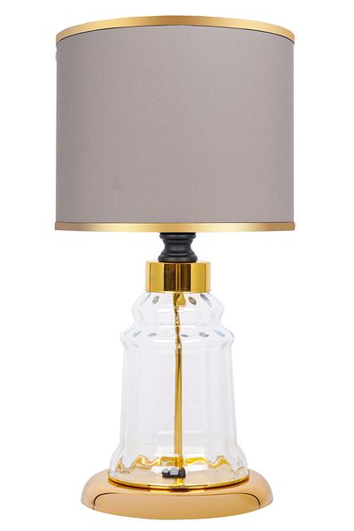 MINIMAL ETICARET VE BILGI TEKNOLOJILERI Baroque Gold Mini Glass Lampshade