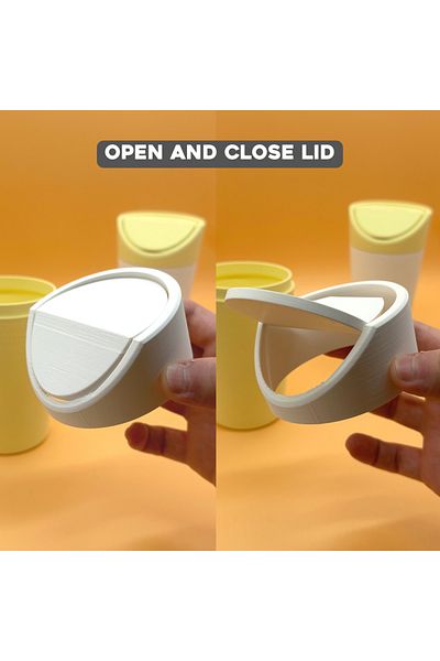 IK3D Kemx3d-Vehicle Mini Trash Can / White