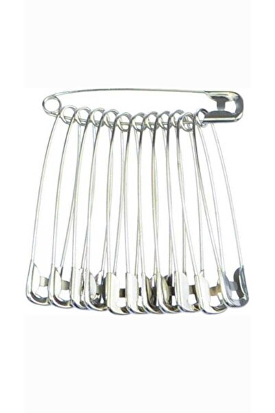 ÇEÇEN HOME إبرة قفل-إبرة أمان-إبرة بخطاف متوسطة الحجم 12 قطعة