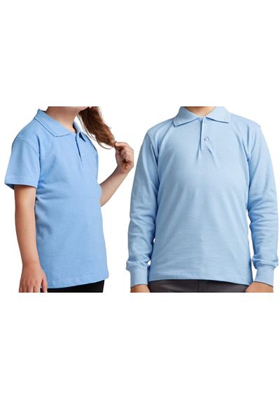KURAFF Unisex Polo Neck 2-pack T-shirt Long Sleeve + Short Sleeve
