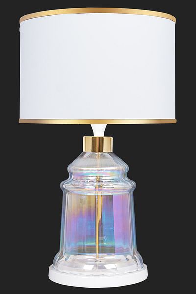 MINIMAL ETICARET VE BILGI TEKNOLOJILERI Royce White Glossy Shine Glass Lampshade