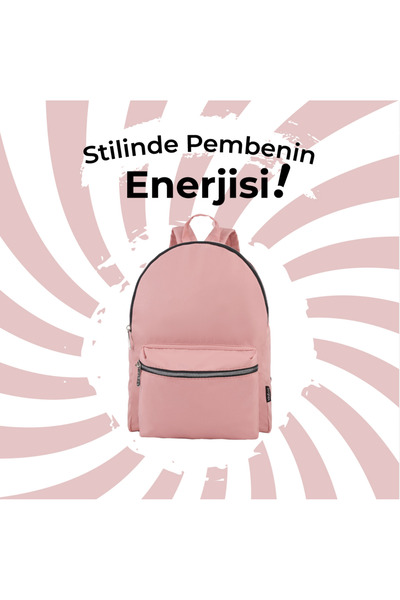 İDABAG Casual Trend Midi Daily Backpack Pink