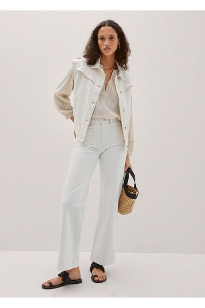 MANGO Woman Pantaloni de blugi cu buzunare
