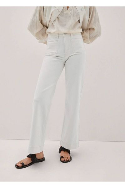 MANGO Woman Pantaloni de blugi cu buzunare