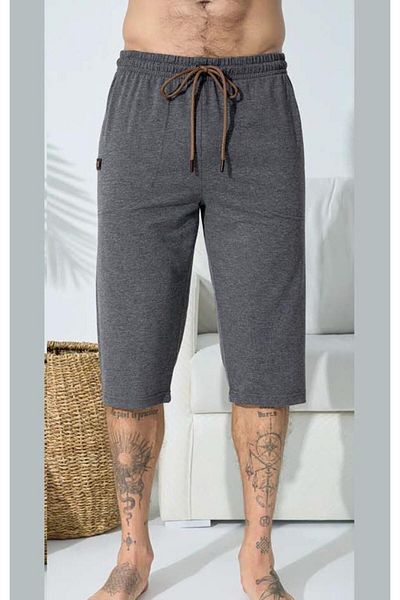 KLY PİJAMA KLY 121B Battal Large Size Combed Cotton Single Capri