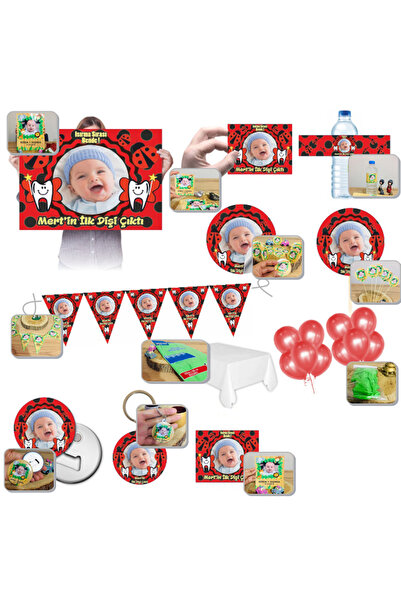 CiciMagnet Uğur Böcekli Diş Buğdayı Partisi İçin Süsleme Seti Konsepti