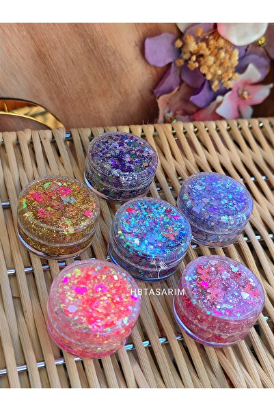 hbtasarim Parlak Glitter Jel Far Simli Far