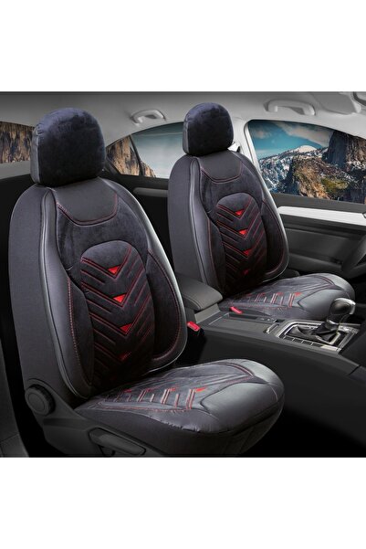 Generic Brand غطاء مقعد سيارة مخملي متوافق مع Ford Focus 3 موديل Prosev باللو...