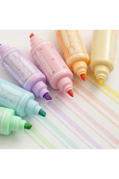 Kawaii Mini Candy Highlighter Set