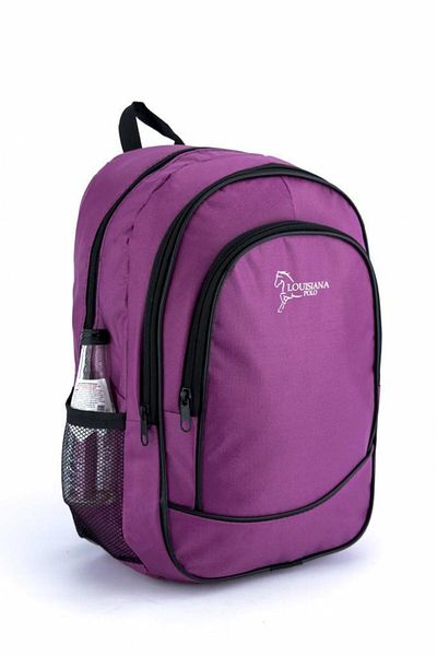 louisiana polo 3 Compartment School Backpack Pink 2450